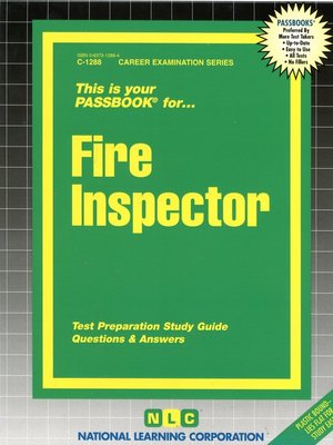 cover image of Fire Inspector